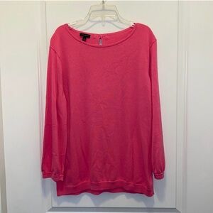 Talbots Pink lightweight sweater with bows